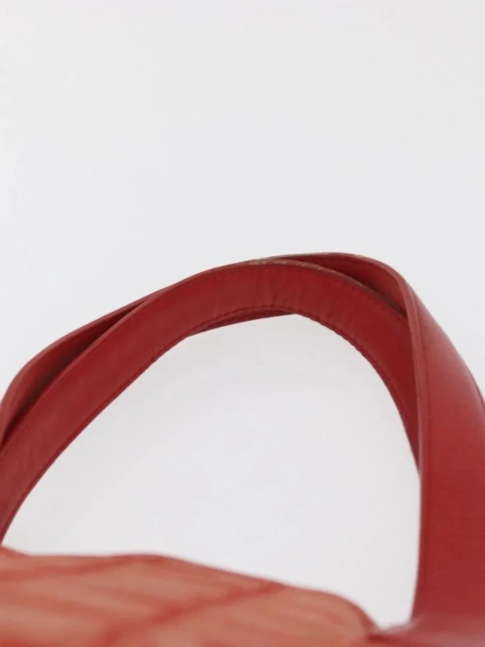 CHANEL New Travel Line Tote Bag Nylon Red Silver CC Auth BA12813